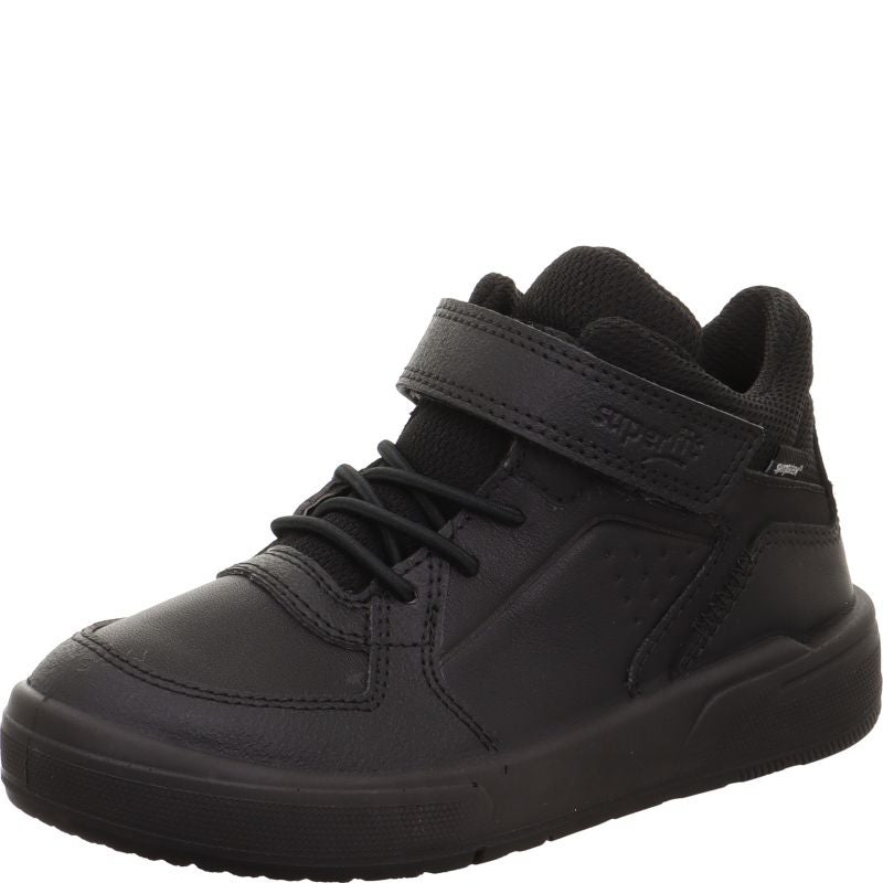 superfit MAVERICK Jungen Sneaker high - Material: Leder/Sonstiges Material/Textil in Schwarz