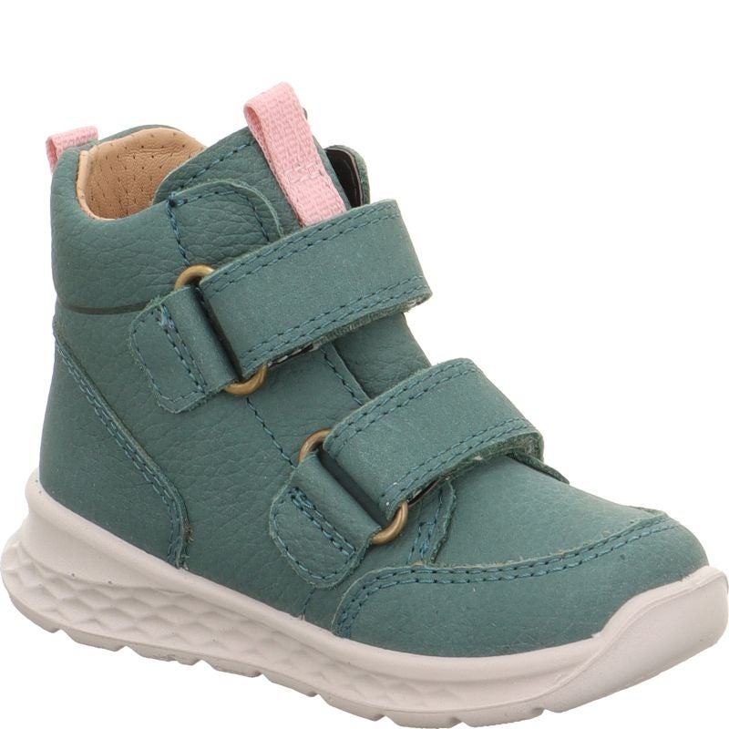 Superfit BREEZE Girls Sneakers high - Material: Leather in Green
