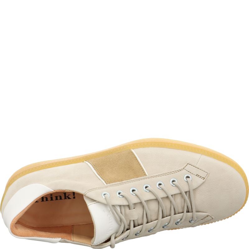 Think TURNA MEN Sneakers low - Material: Leather in Beige