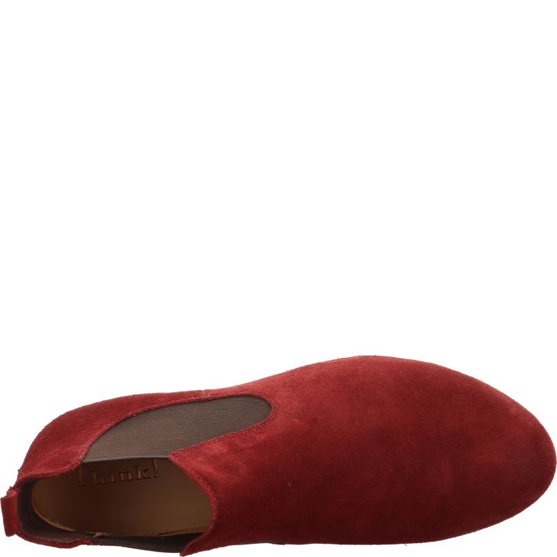 Think GUAD2 Chelsea boot - Material: Leather in Red