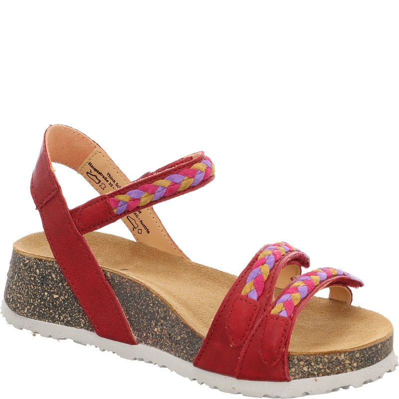 Think KOAK DAMEN  - Material: Leather in Red