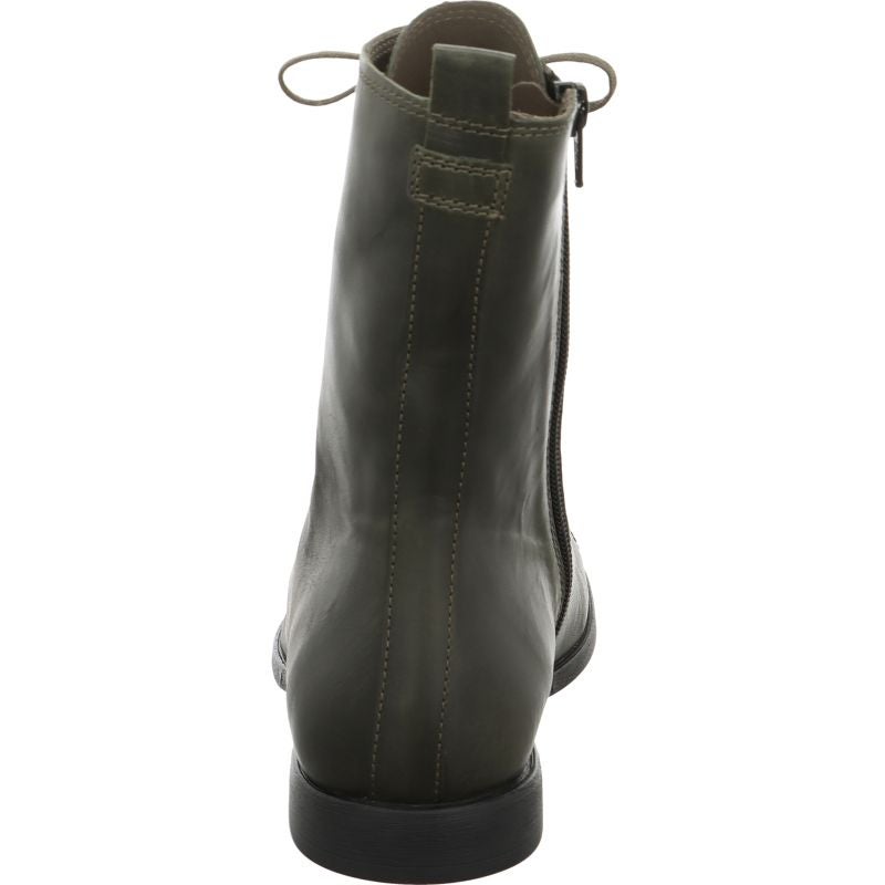 Think AGRAT Woman Ankle boot - Material: Leather in Olive