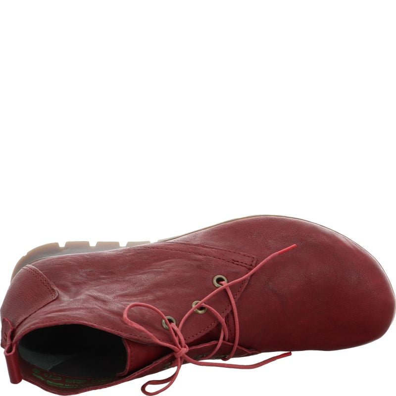 Think! MENSCHA Damen Ankle Boots - Material: Leder in Rot