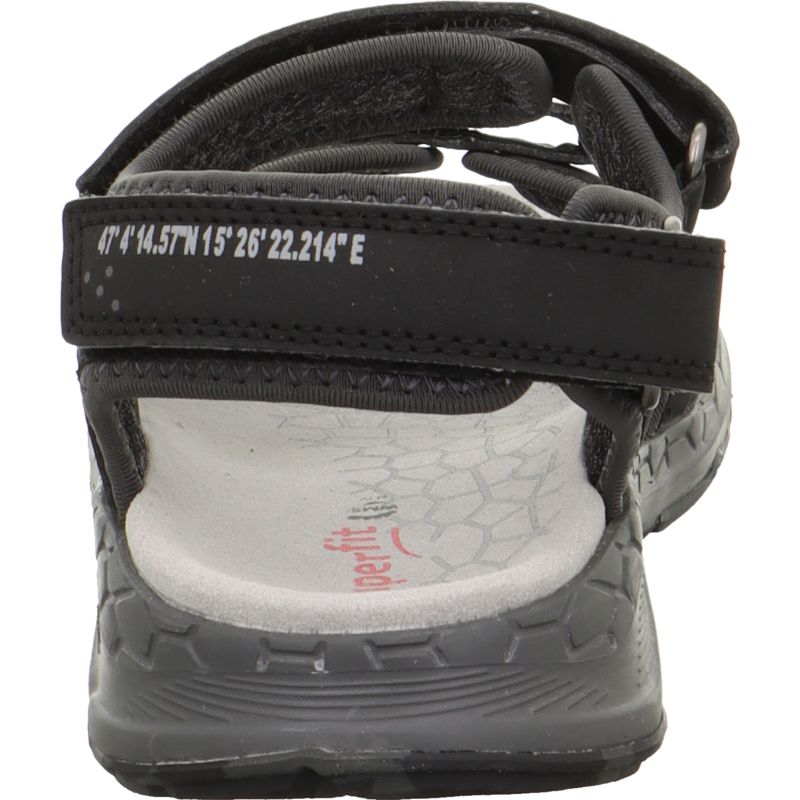Superfit CRISS CROSS Unisex, Boys Sandal - Material: Textil/Sonstiges Material in Black