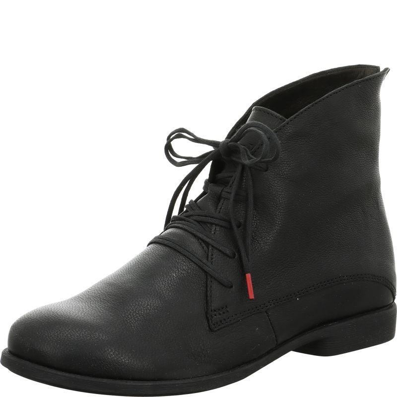 Think! AGRAT Damen Stiefelette - Material: Leder in Schwarz