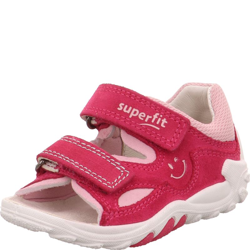 Superfit FLOW Girls Sandal - Material: Leather/Textil in Pink