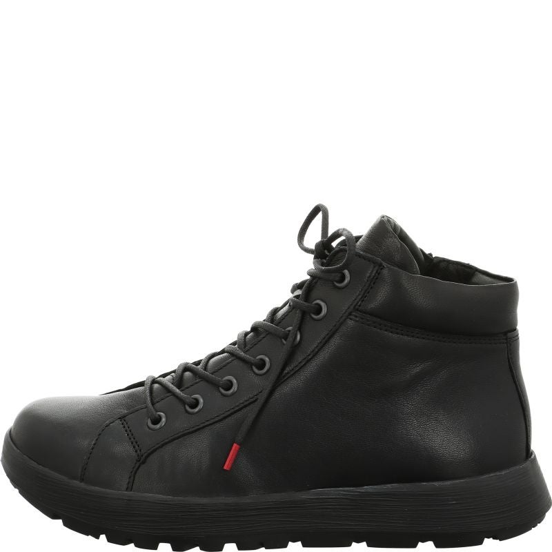 Think COMODA Woman Ankle boot - Material: Leather in Black