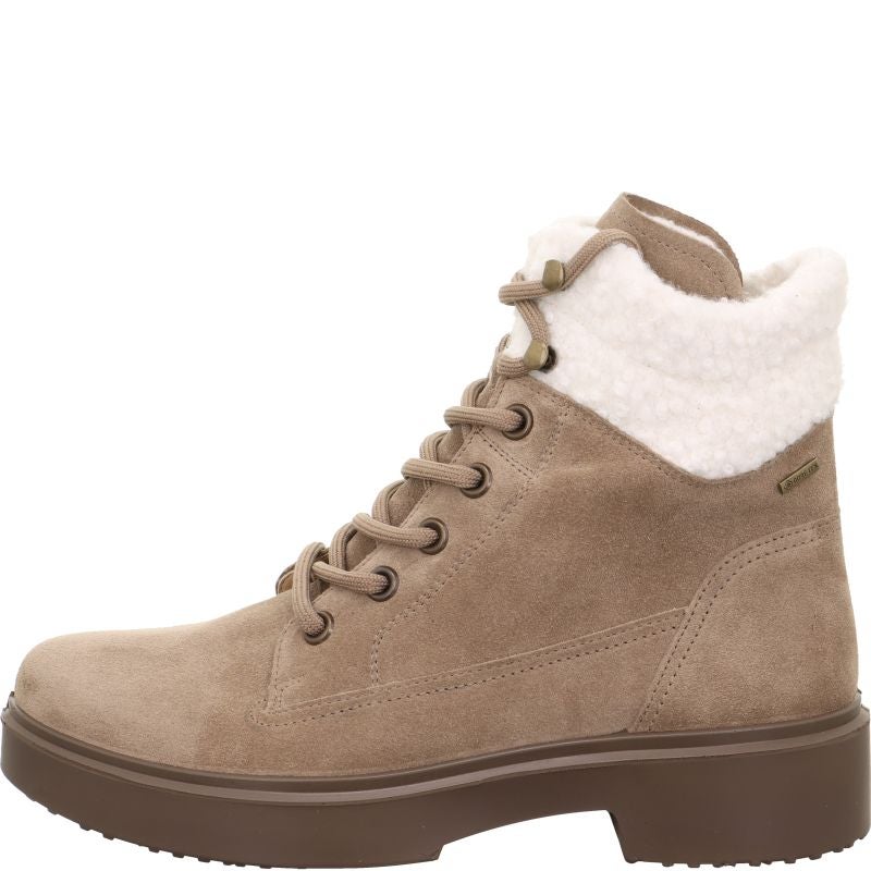 legero ANGEL Damen Schnürboots - Material: Leder in Beige