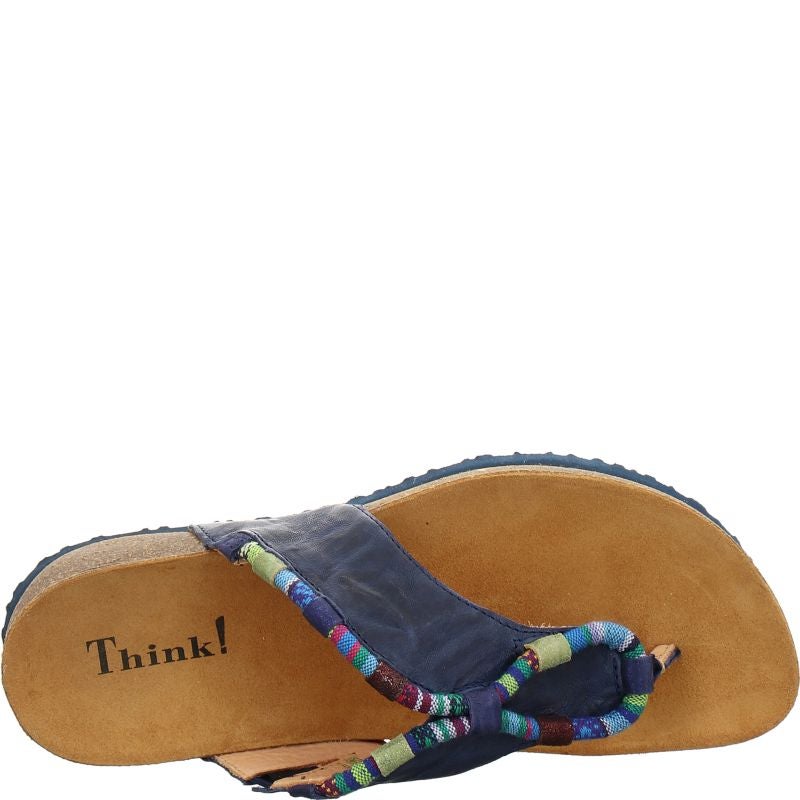 Think JULIA DAMEN Woman Mules - Material: Leather in Blue