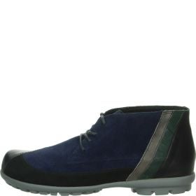 Think! KONG Herren Ankle Boots - Material: Leder in Blau