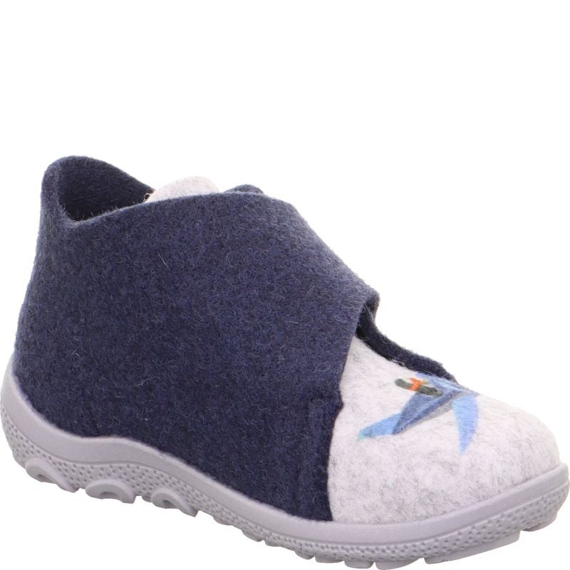 superfit HAPPY OCTI Jungen Hausschuh - Material: Textil in Blau