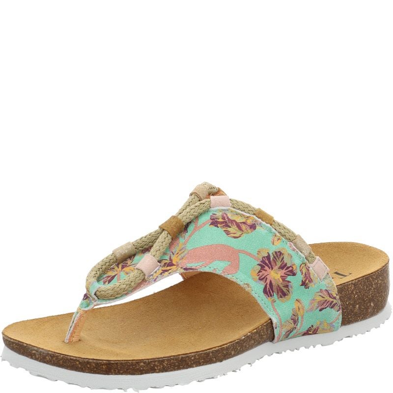 Think JULIA DAMEN Mules - Material: Leather in Multicolored