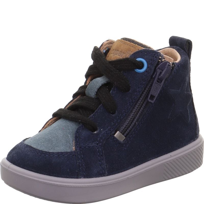 Superfit SUPIES Boys Sneakers high - Material: Leather/Textil in Multi Colour