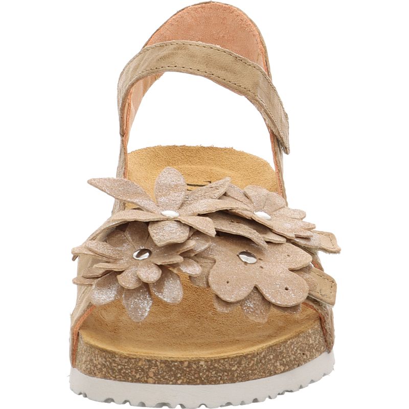 Think KOAK DAMEN Woman Strap sandal - Material: Leather in Beige