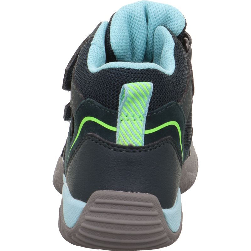 Superfit STORM Unisex | Boys Sneakers high - Material: Leder/Sonstiges Material/Texti in Green