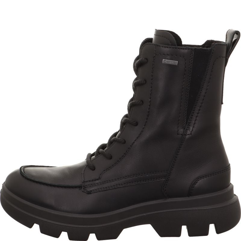 legero ANGELINA Damen Schnürboots - Material: Leder in Schwarz