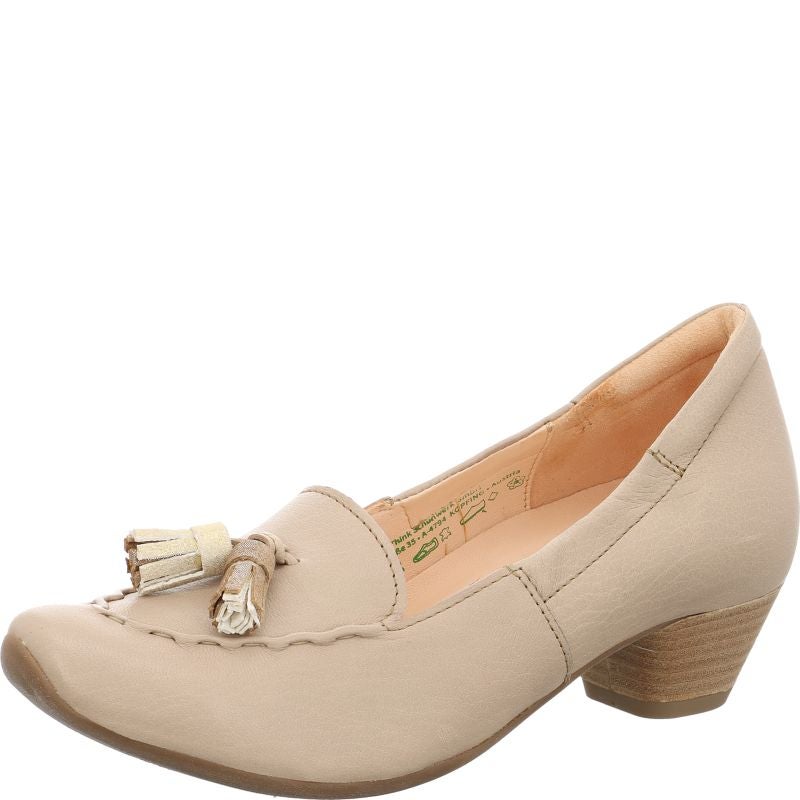 Think AIDA DAMEN Woman Pumps - Material: Leather in Beige