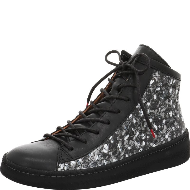 Think KUMI Woman Sneakers high - Material: Leather in Black
