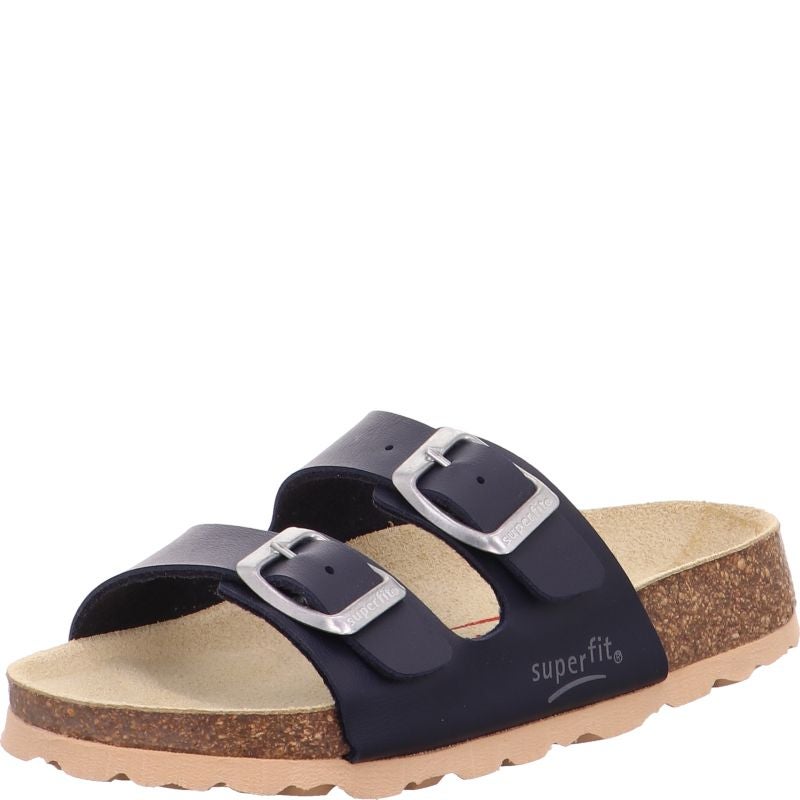 Superfit FUSSBETTPANTOFFEL Boys Slipper - Material: Sonstiges Material in Blue