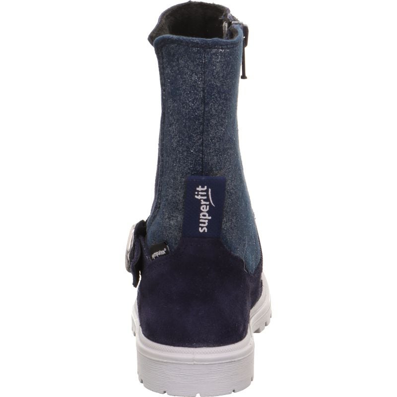 Superfit SPIRIT Girls Boot - Material: Leather/Textil in Blue