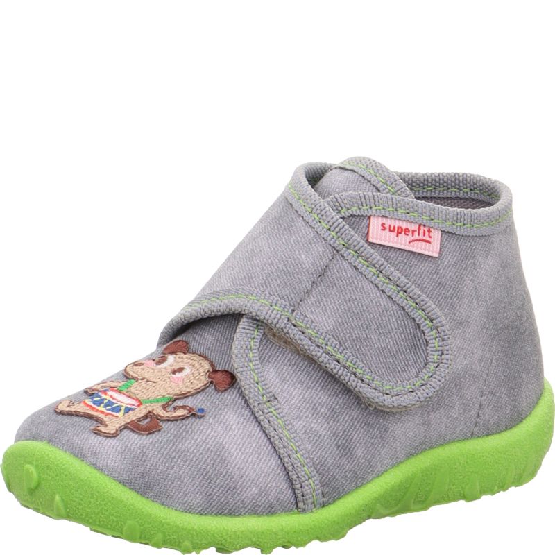 Superfit SPOTTY Boys Slipper - Material: Textile in Grey
