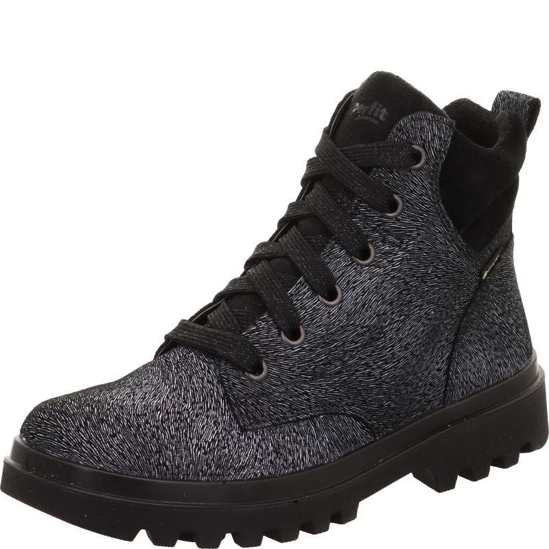 Superfit ABBY NOVA Mädchen Boots - Material: Leder/Textil in Schwarz