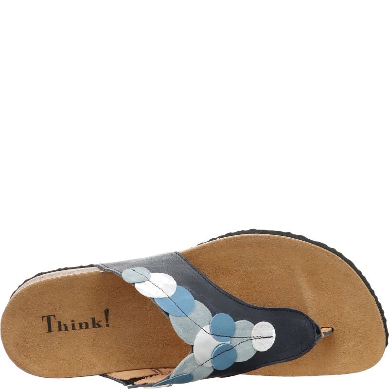 Think JULIA DAMEN Mules - Material: Leather in Blue