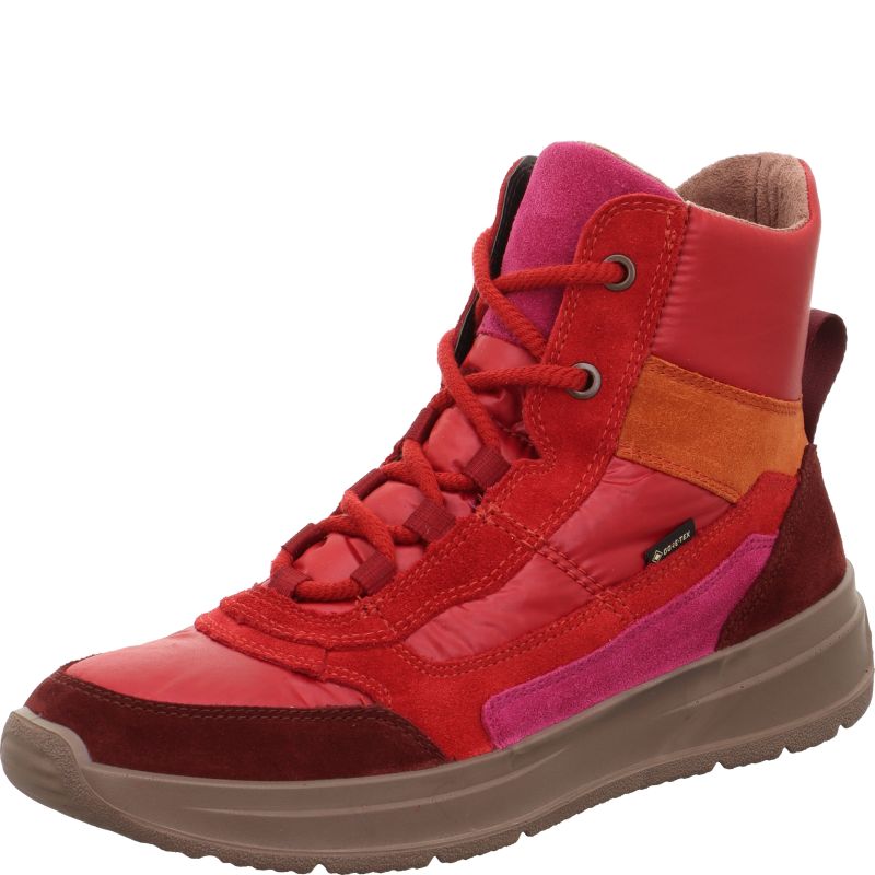 Legero SPRINTER Damen Sneaker high - Material: Leder/Textil in Rot