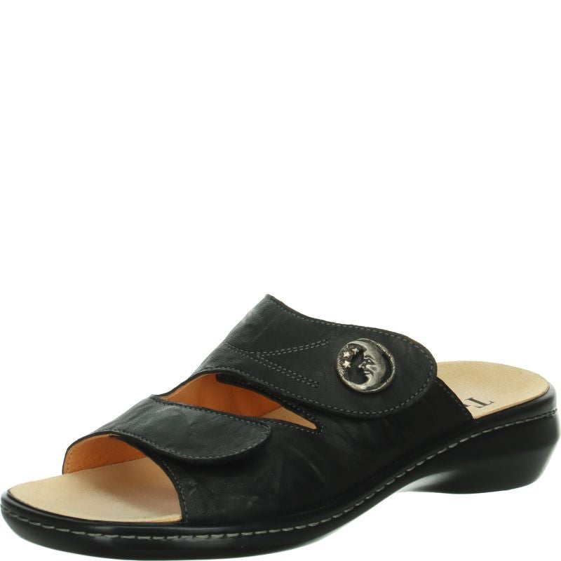 Think CAMILLA DAMEN Woman Mules - Material: Leather in Black