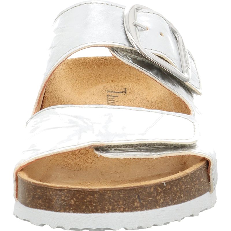 Think CRISSI Mules - Material: Leather in Metallic