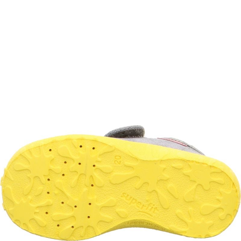 Superfit SPOTTY Jungen Hausschuh - Material: Textil in Grau