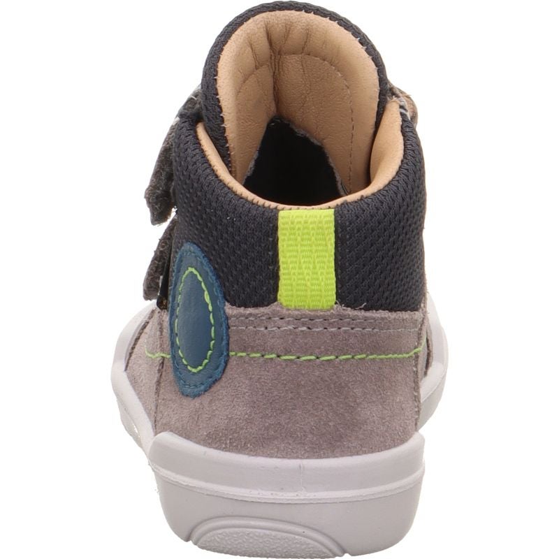 Superfit SUPERFREE Unisex | Jungen Sneaker high - Material: Leder/Textil in Grau