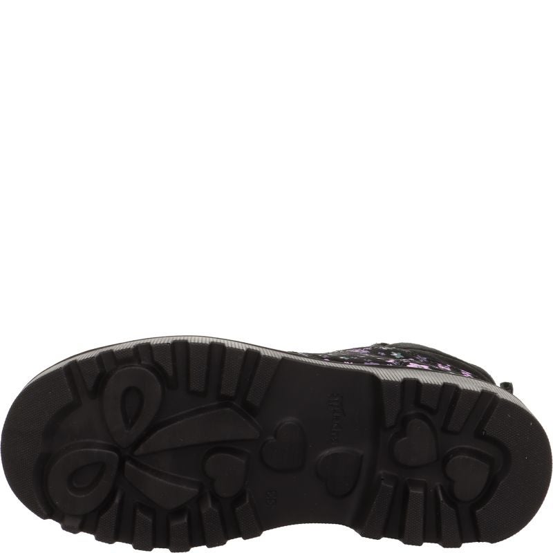 Superfit ABBY NOVA Mädchen Boots - Material: Leder/Textil in Schwarz