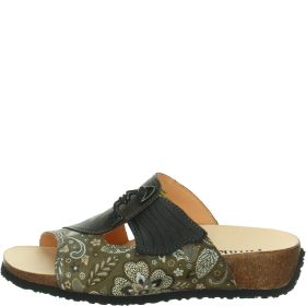 Think MIZZI DAMEN Mules - Material: Leather in Multicolored