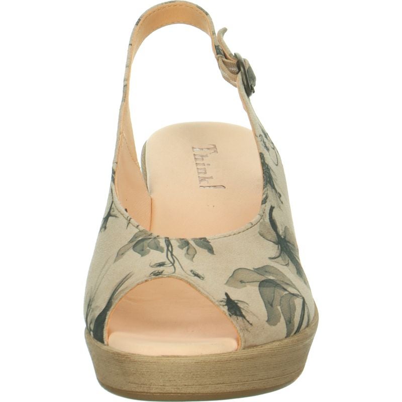 Think ZEPPA Woman Sandal - Material: Leather in Multi Colour