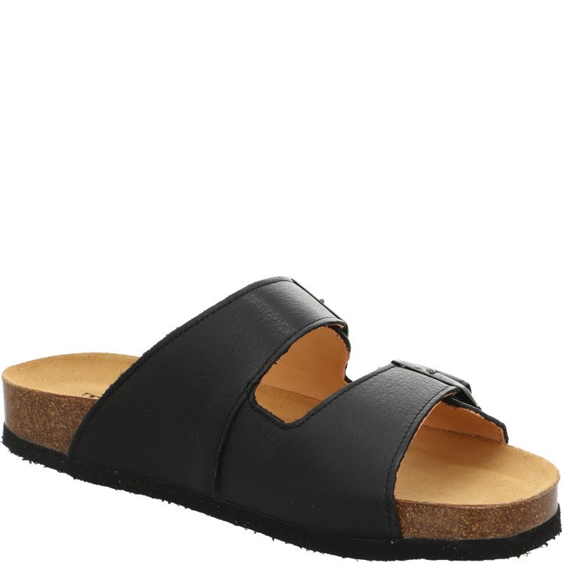 Think WOLFI Men Mules - Material: Leather in Black