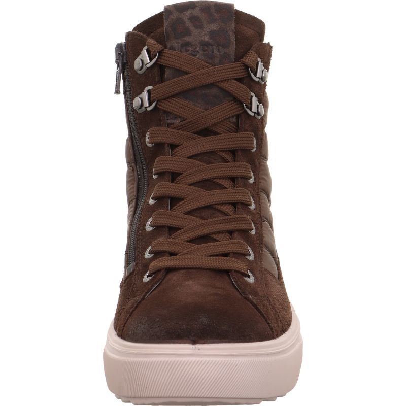 legero MILENA Damen Sneaker high - Material: Leder/Textil in Braun
