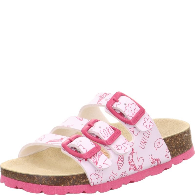 Superfit FUSSBETTPANTOFFEL Girls Slipper - Material: Sonstiges Material in White