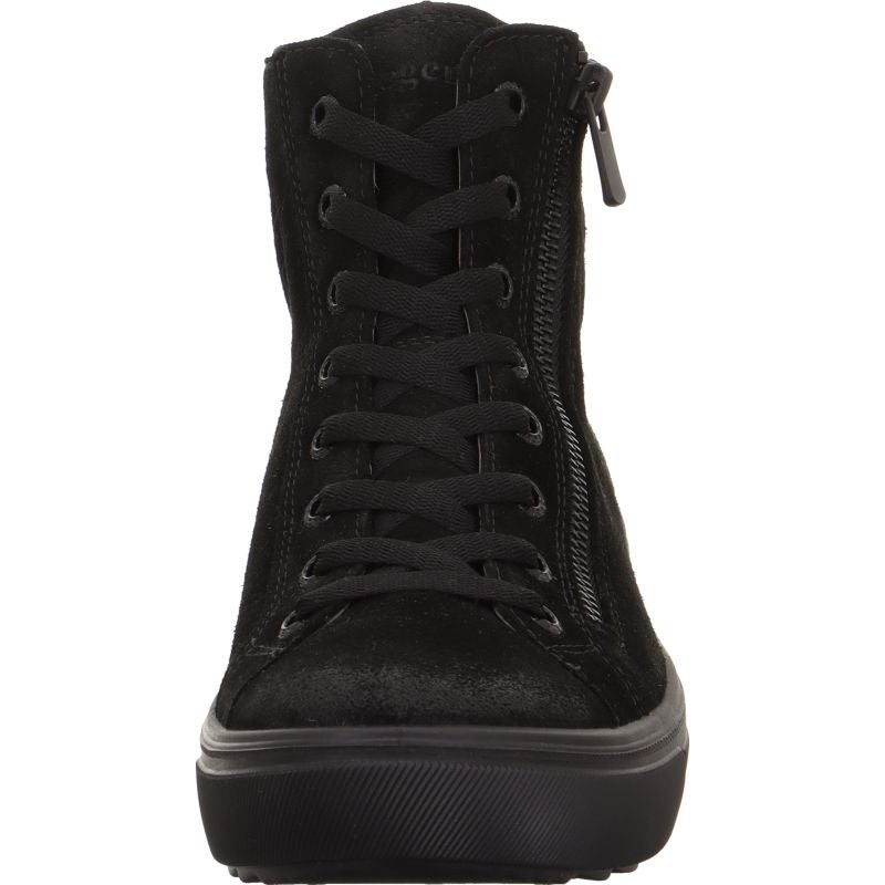 legero MILENA Damen Sneaker high - Material: Leder/Textil in Schwarz
