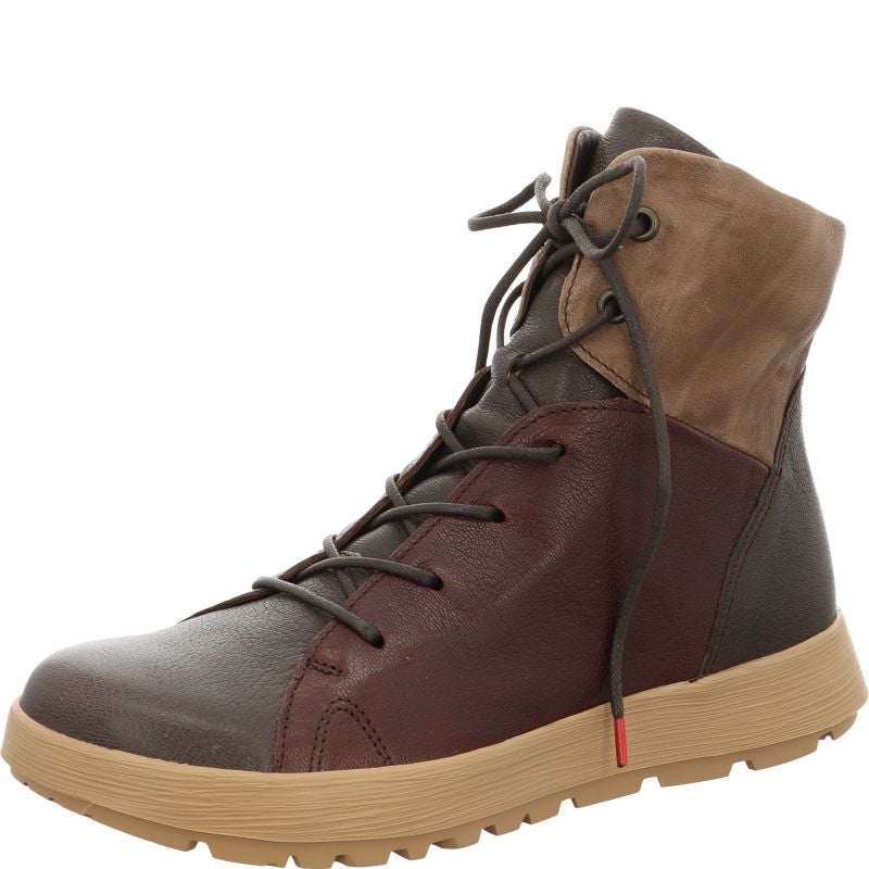 Think COMODA Woman Ankle boot - Material: Leather in Grey