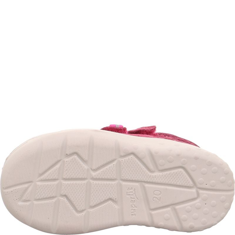 Superfit WHALEY Girls Sneakers high - Material: Leather/Textil in Red
