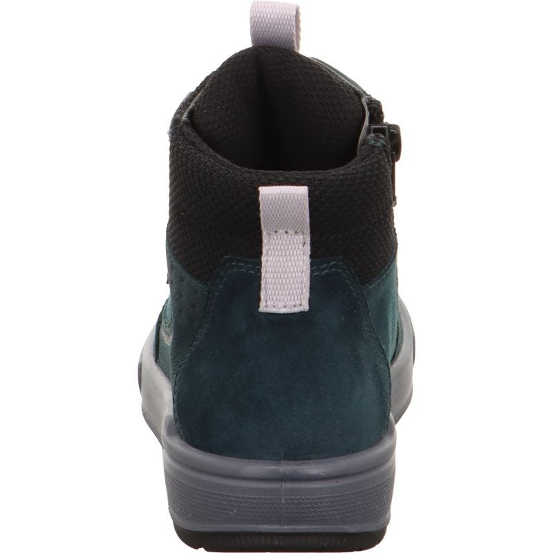 Superfit MAVERICK Boys Sneakers high - Material: Leder/Sonstiges Material/Texti in Green