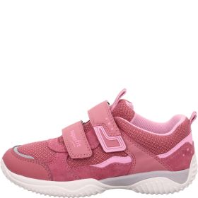 Superfit STORM Mädchen Sneaker low - Material: Leder/Sonstiges Material/Textil in Pink