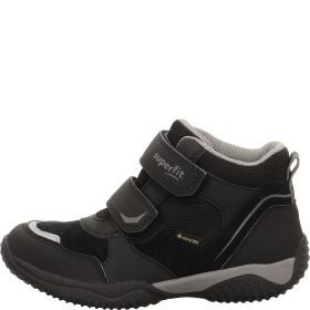 Superfit STORM Unisex, Boys Sneakers high - Material: Leder/Sonstiges Material/Texti in Black
