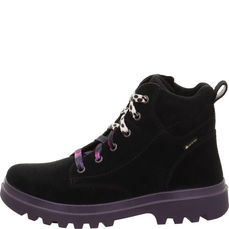 Superfit ABBY NOVA Mädchen Boots - Material: Leder/Textil in Schwarz