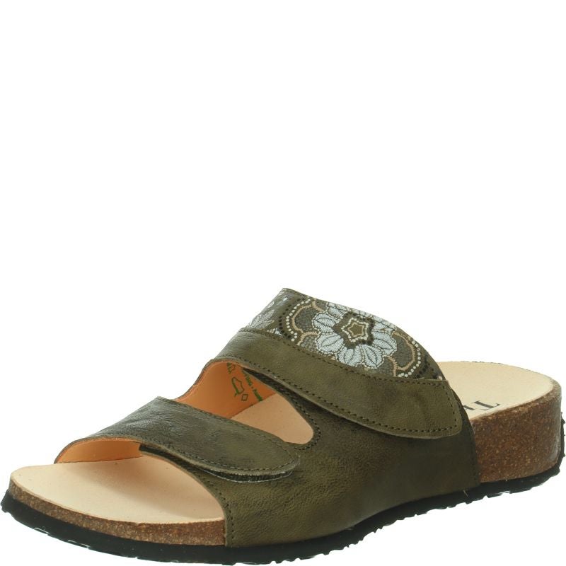 Think MIZZI DAMEN  - Material: Leather in Green
