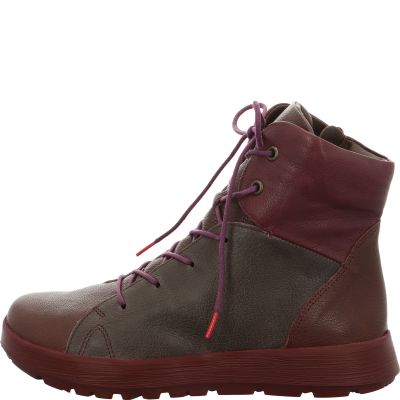 Think COMODA Woman Lace-up boot - Material: Leather in Brown