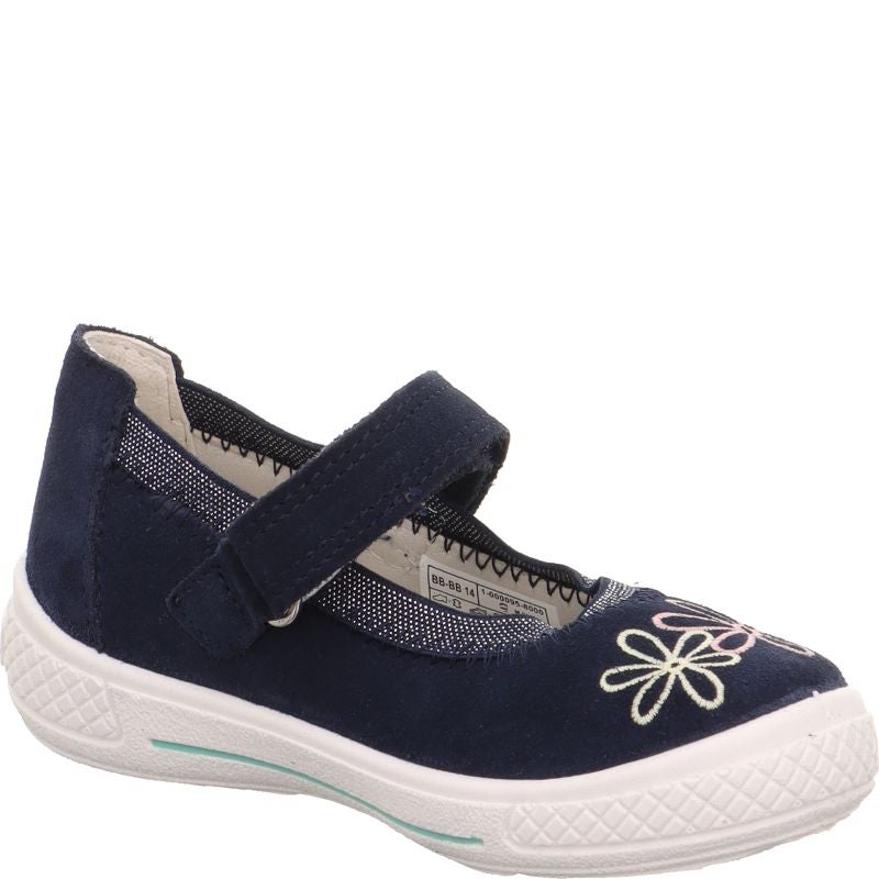 Superfit TENSY Girls Ballerina - Material: Leather in Blue