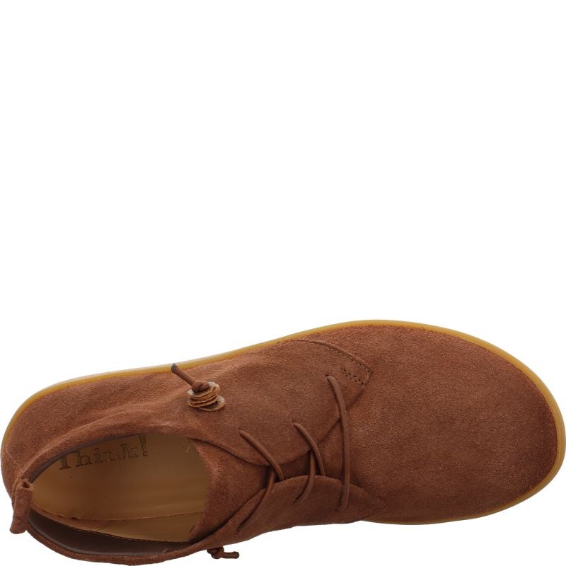 Think! NATURE Damen Sneaker high - Material: Leder in Braun