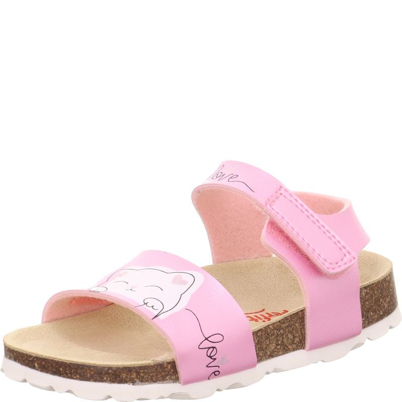 Superfit FUSSBETTPANTOFFEL Girls Sandal - Material: Sonstiges Material in Rose